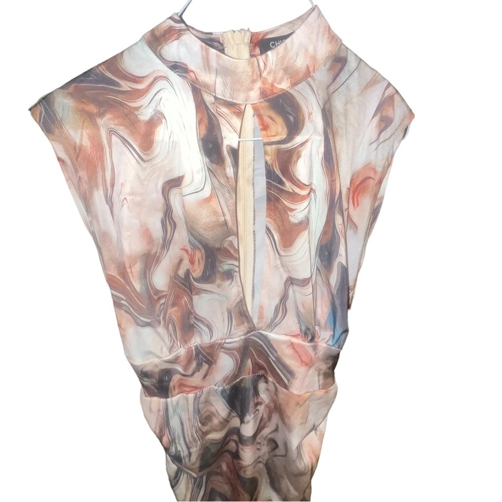 CHICME‎ Marble Open Front Dress SIZE M - Picture 3 of 12
